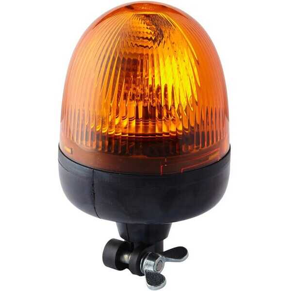 John Deere Rundumleuchte flexibel KL Rota Compact FL Hella - 2RL009506001 - Rundumleuchte Halogen, rund, 12V, bernstein, Gehäuse