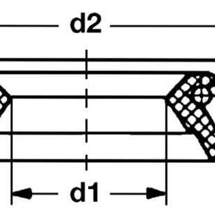 MTD Wellendichtringe - 7213018A - Öldichtring einlippig