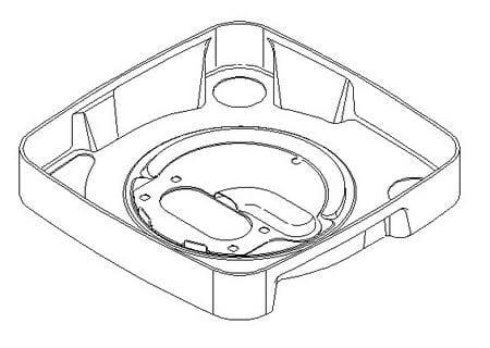 Briggs & Stratton Luftfiltergrundplatte - 808655 - Adapter