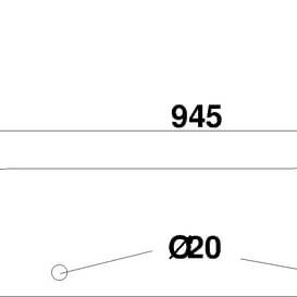 John Deere Hintere Fenster - D8058 - Heckscheibe unten