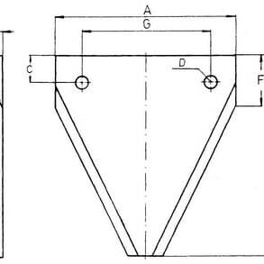 John Deere Mähbalkenklingen Übersicht OE - HXE13024 - Klinge, Gegenmesser, Häcksler