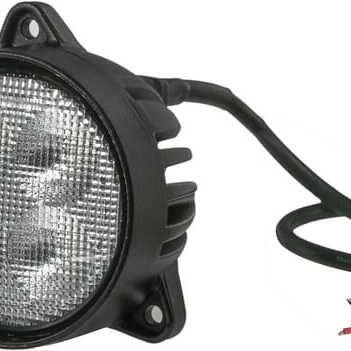 John Deere Arbeitsscheinwerfer, rund, LED - LA10429 - Arbeitsscheinwerfer, LED, 40 W, 4800 lm, rund, Flutlicht, Kramp